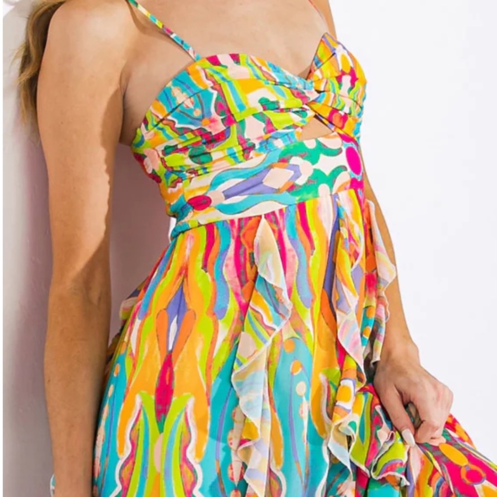 NWT Flying Tomato “DANCE THE NIGHT AWAY”MAXI DRESS Small - Picture 7 of 13